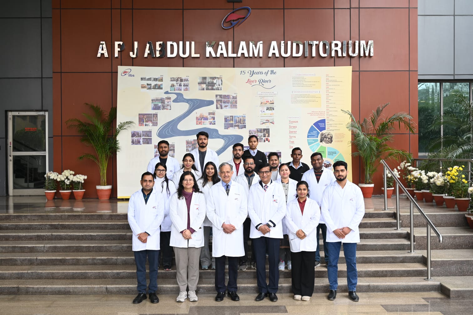 The Epidemiology Department team gathered at the ILBS auditorium